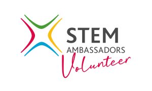 Logo for STEM Ambassador_Volunteer_Red