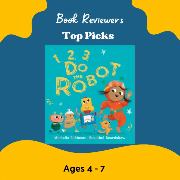 Cover of 1, 2, 3, Do the Robot – counting and robot themed book for ages 4–7