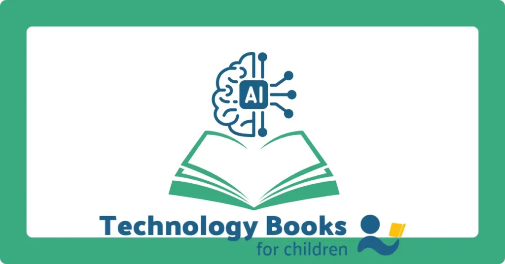 Open book with AI brain icon for a parent’s guide to exploring AI through reading